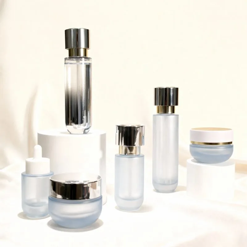 30ml 100ml 50g Glass Cosmetic Bottle Packaging Essential Oil Cream Lotion Bottle