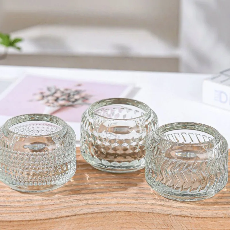 Modern minimalist transparent candle holder