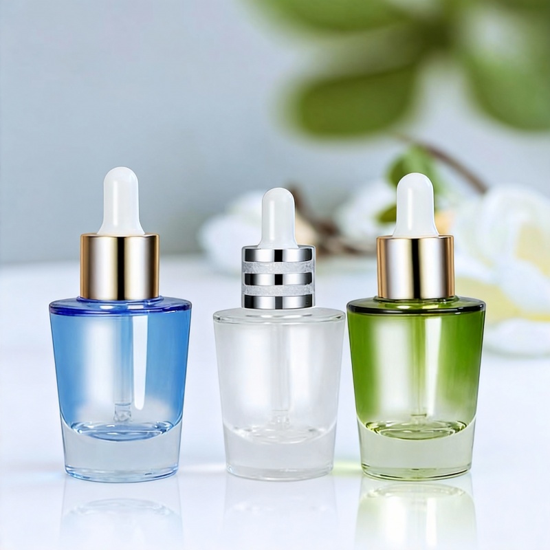 30ml/50ml Triangular Conical Glass Serum Bottle with Dropper