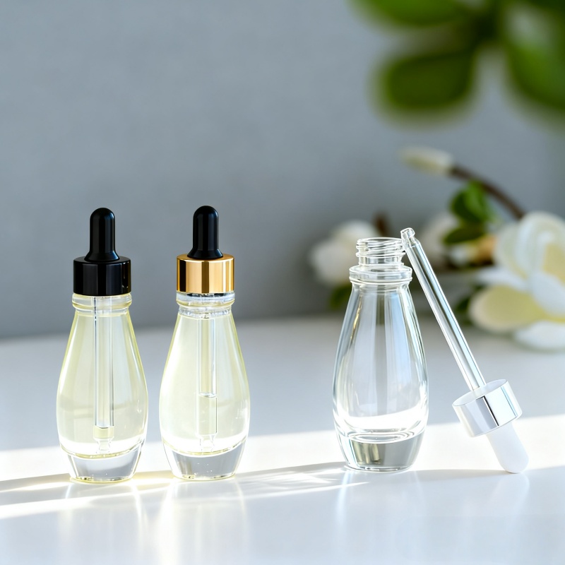 Luxurious oval dropper essential oil bottle 30ml