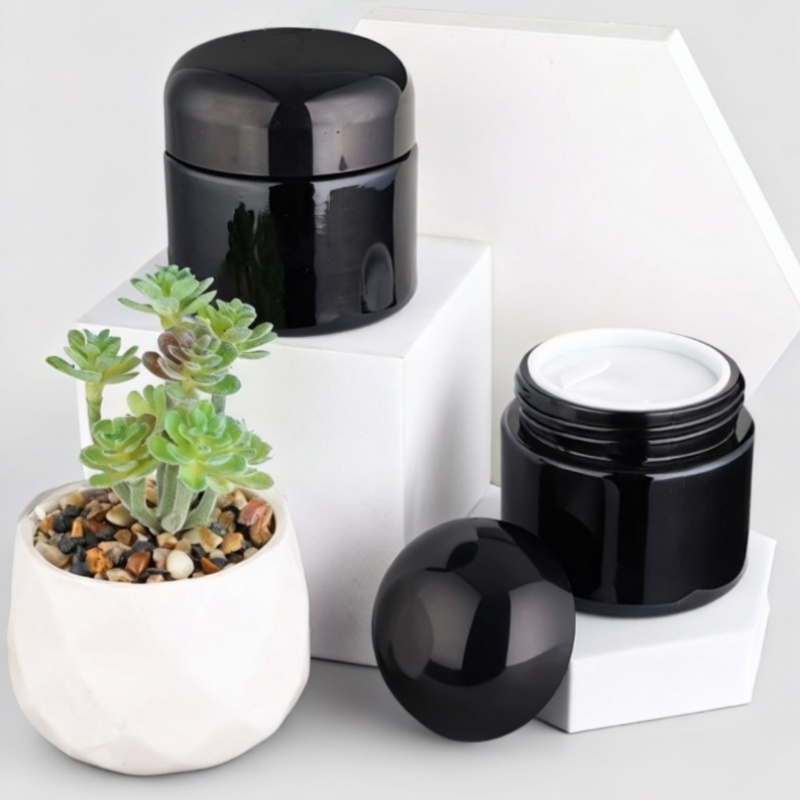 Black cream bottle series,  High-Quality Cosmetic Packaging 60g, 100g