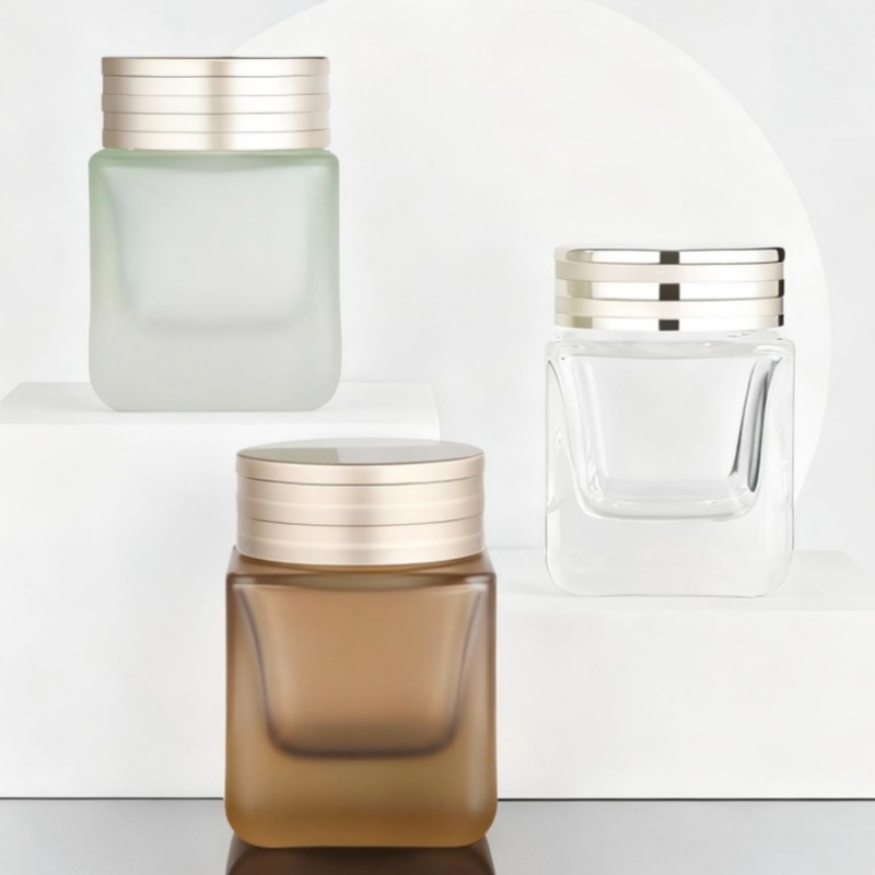 50g Square-shaped thick-bottomed cream bottle