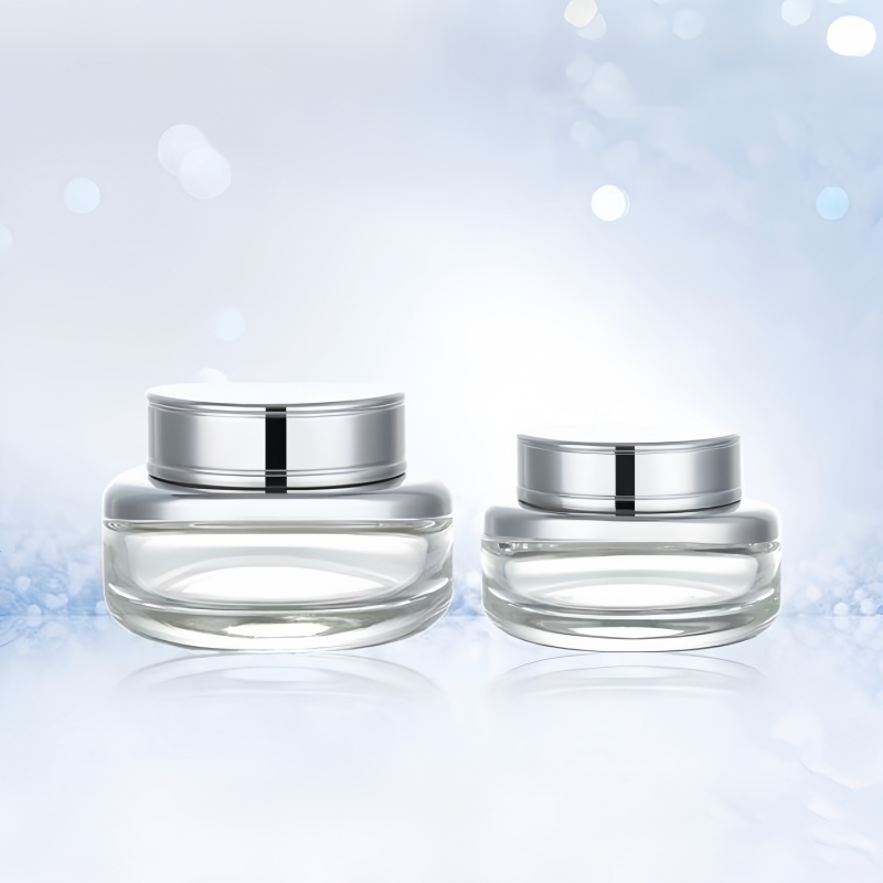 30g 50g flat-bottom cream bottle series with lids