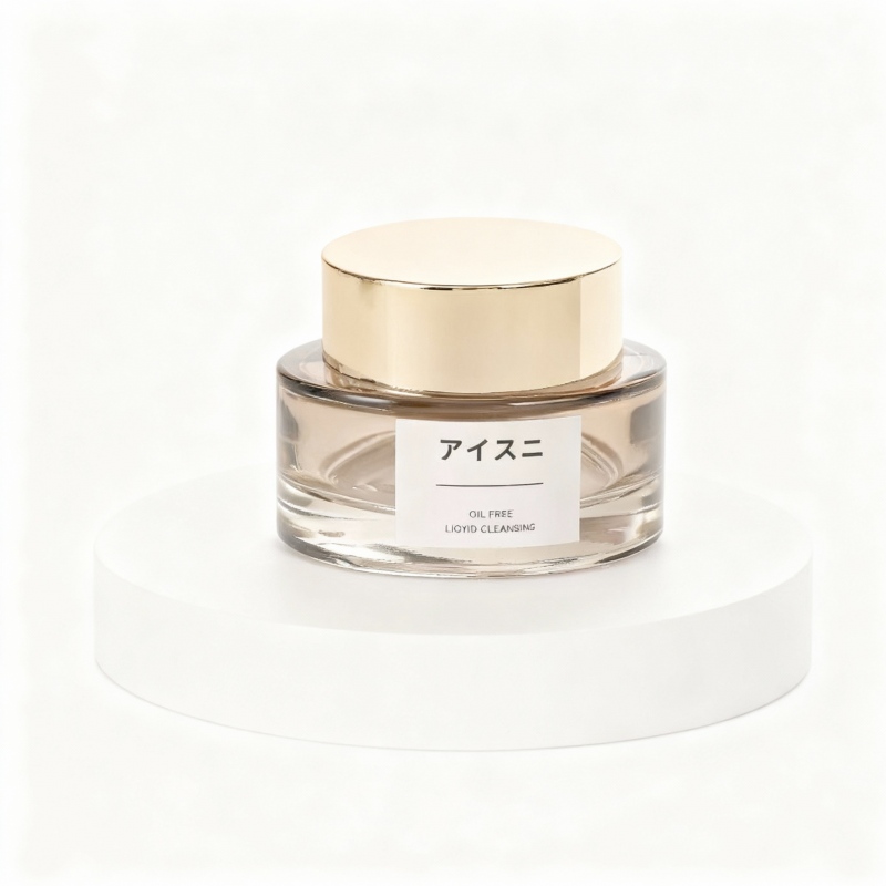 Oval-shaped amber-colored facial cream eye cream packaging empty bottle, 30g, 50g cream jar