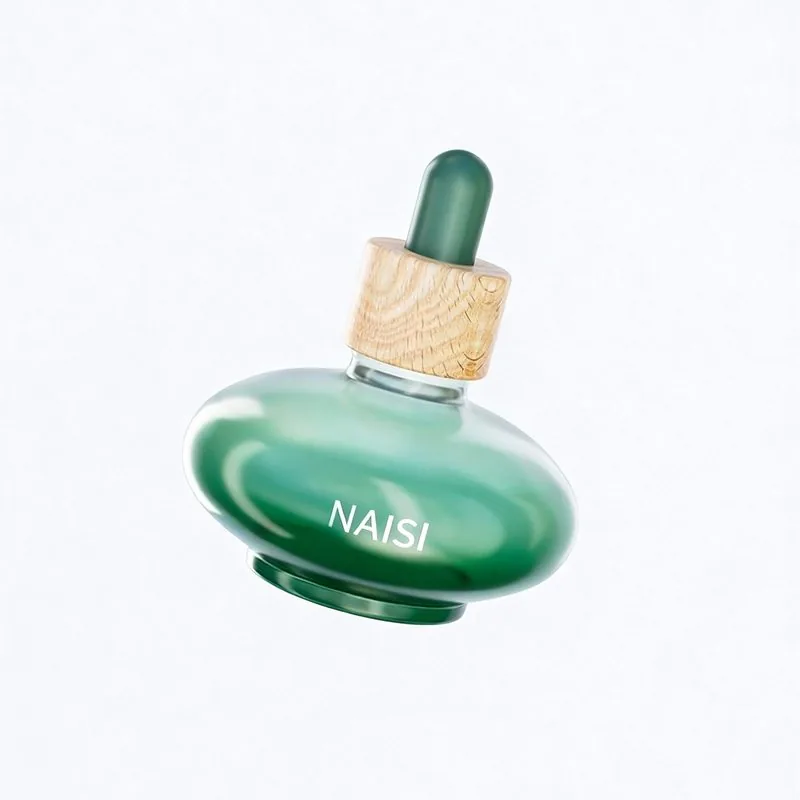 New 30ml transparent ice cube bottle with dropper for essential oil bottle