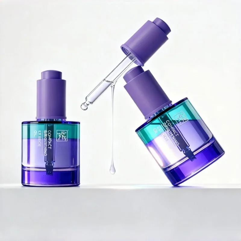 15ml 30ml 50ml silindirik kalın tabanlı aşağıya doğru açılan damlalıklı şişe