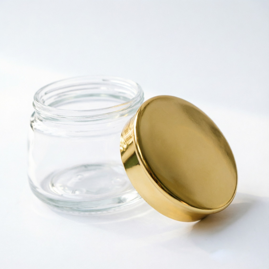 Luxury Cosmetic Cream pots with Premium Glass emballage