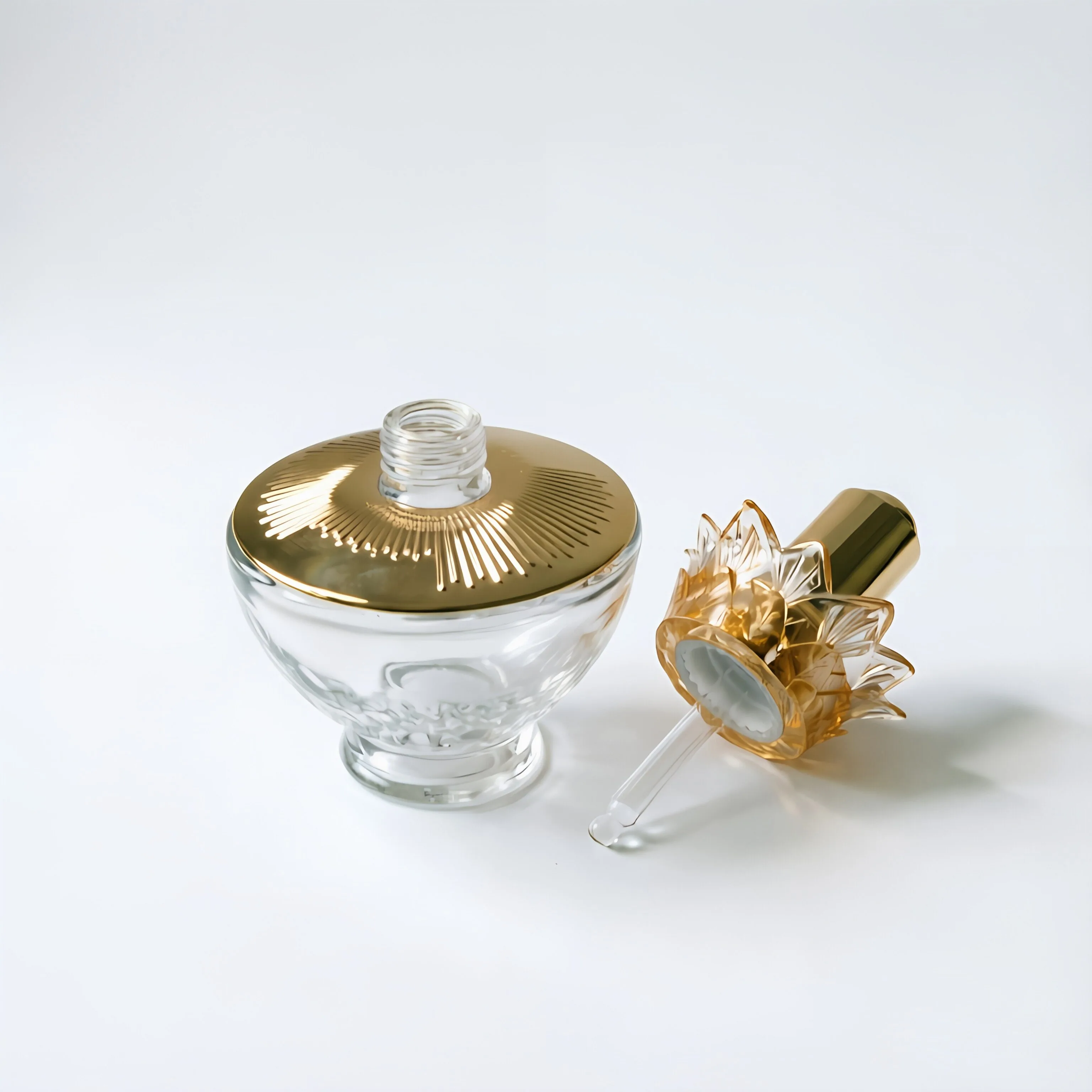 Decorative Luxury Glass Essence şişe