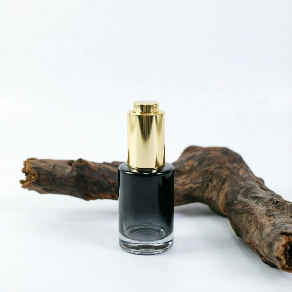 Black Gradient Glass Essence şişe