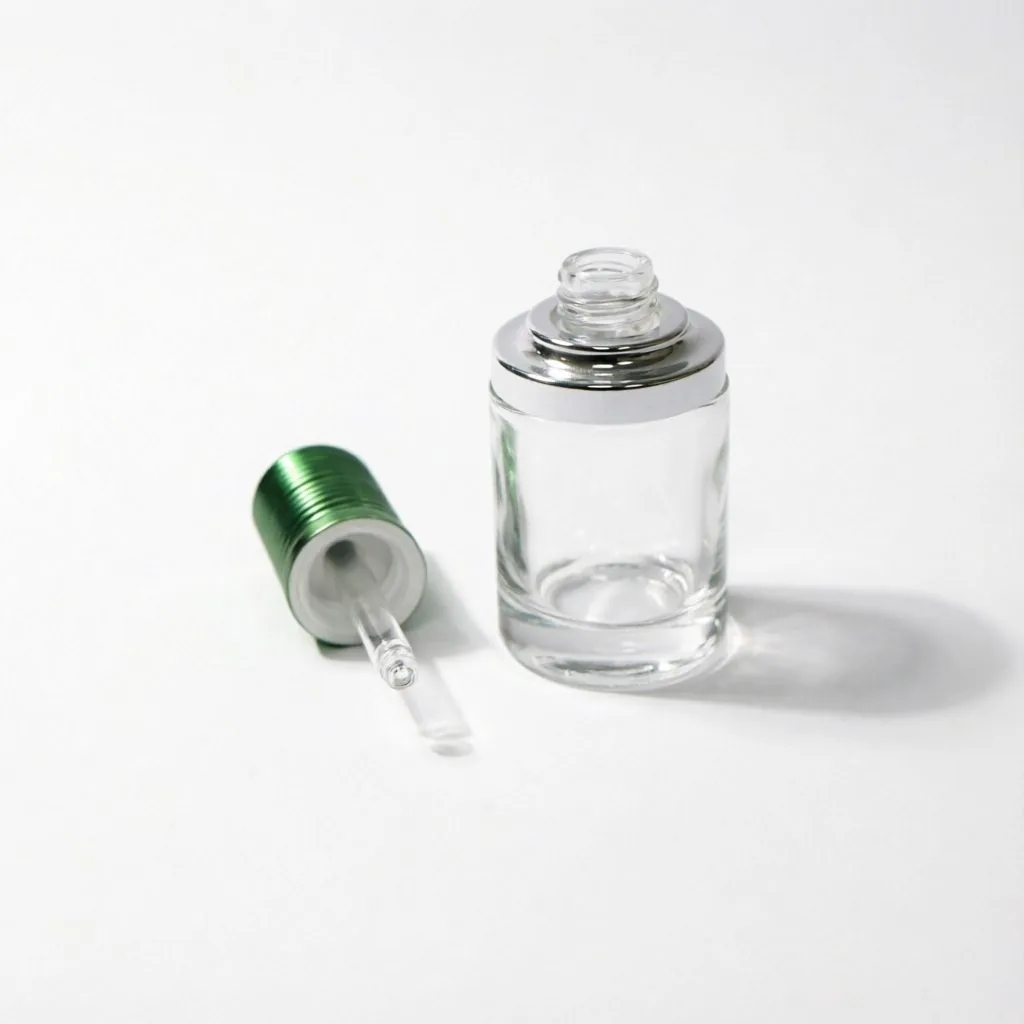 Airless Glass Serum Pump şişe