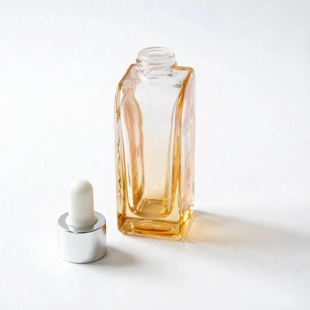 Amber Glass Serum Dropper şişe