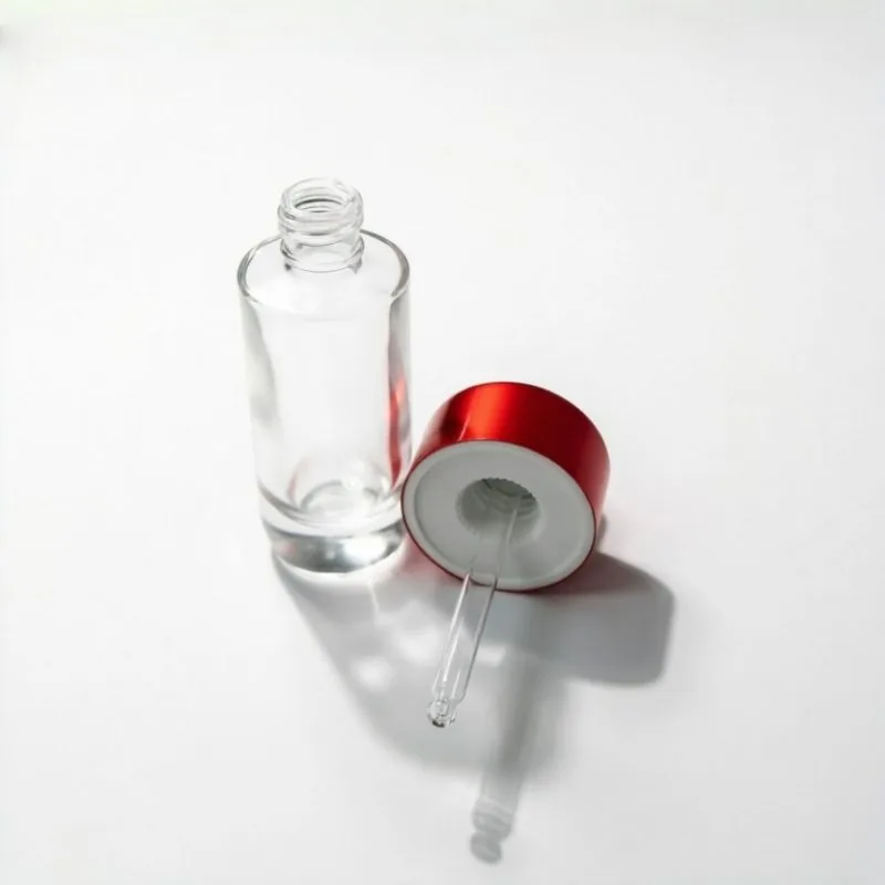 Clear cam damlalıklı şişe with Red Cap