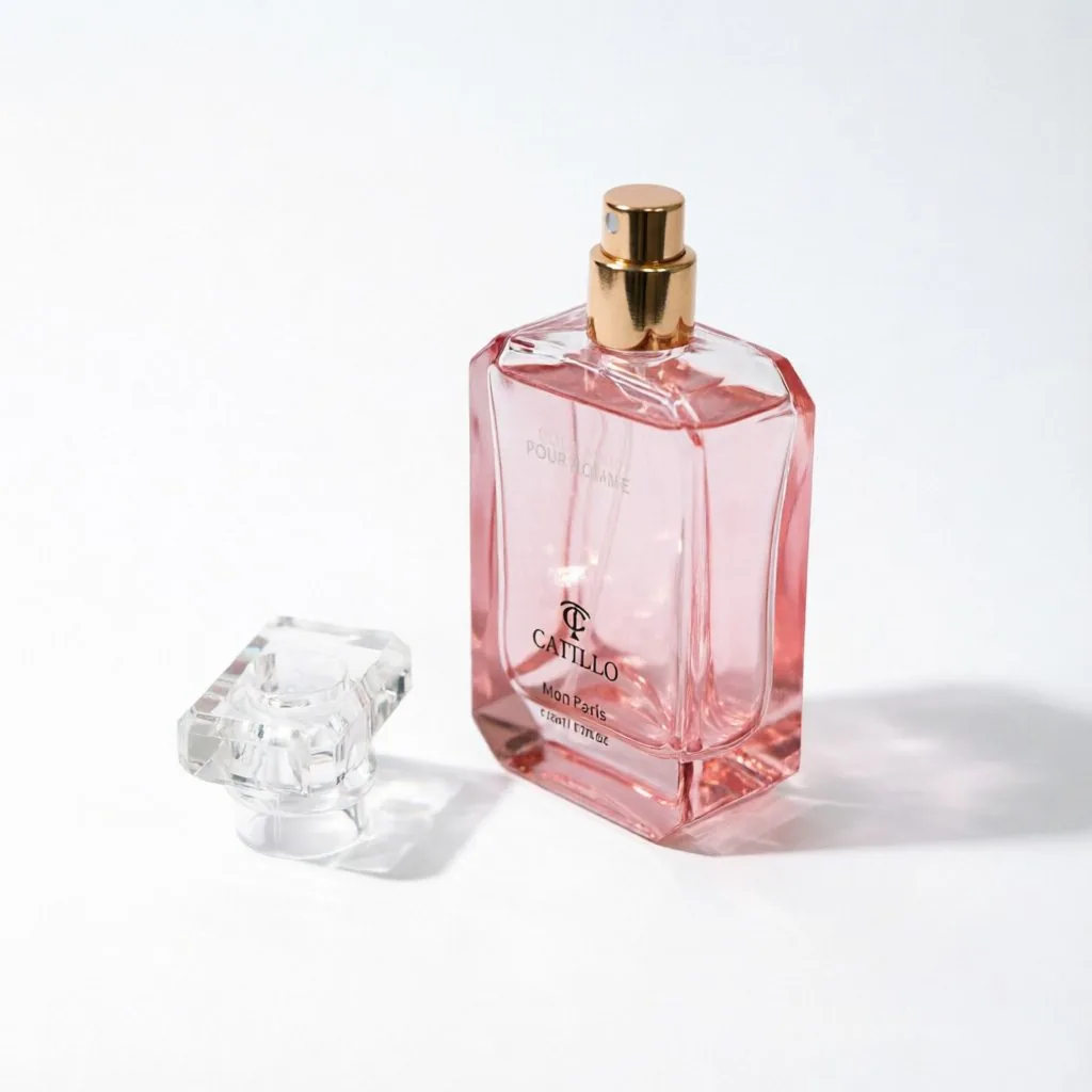Pink Gradient Glass Perfume Bottle 50ml