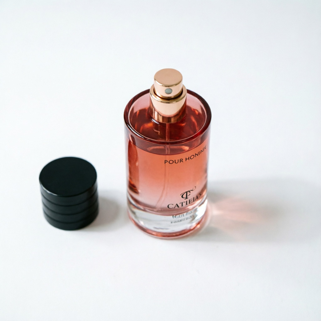 bernsteinfarben Square Parfümflasche 50ml