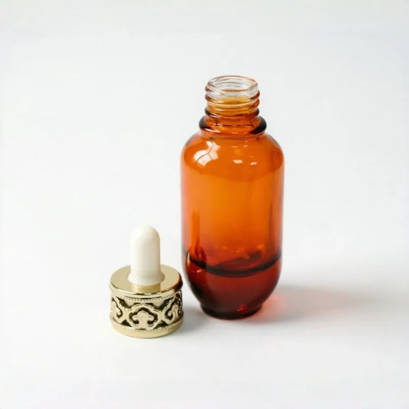 Small Amber Essential Oil Bottle
