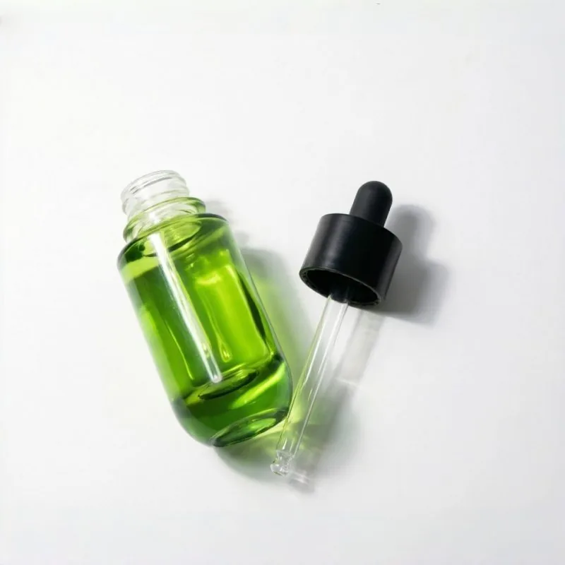 Mini Green Glass Dropper Bottle 5ml 10ml 15ml 30ml