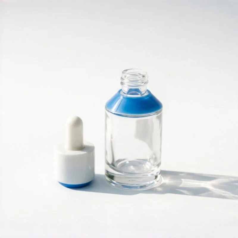 Blue Cosmetic Essence Bottle 30ml