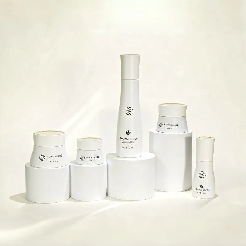 Frasco de soros cosméticos de formato oval recarregado de 100ml