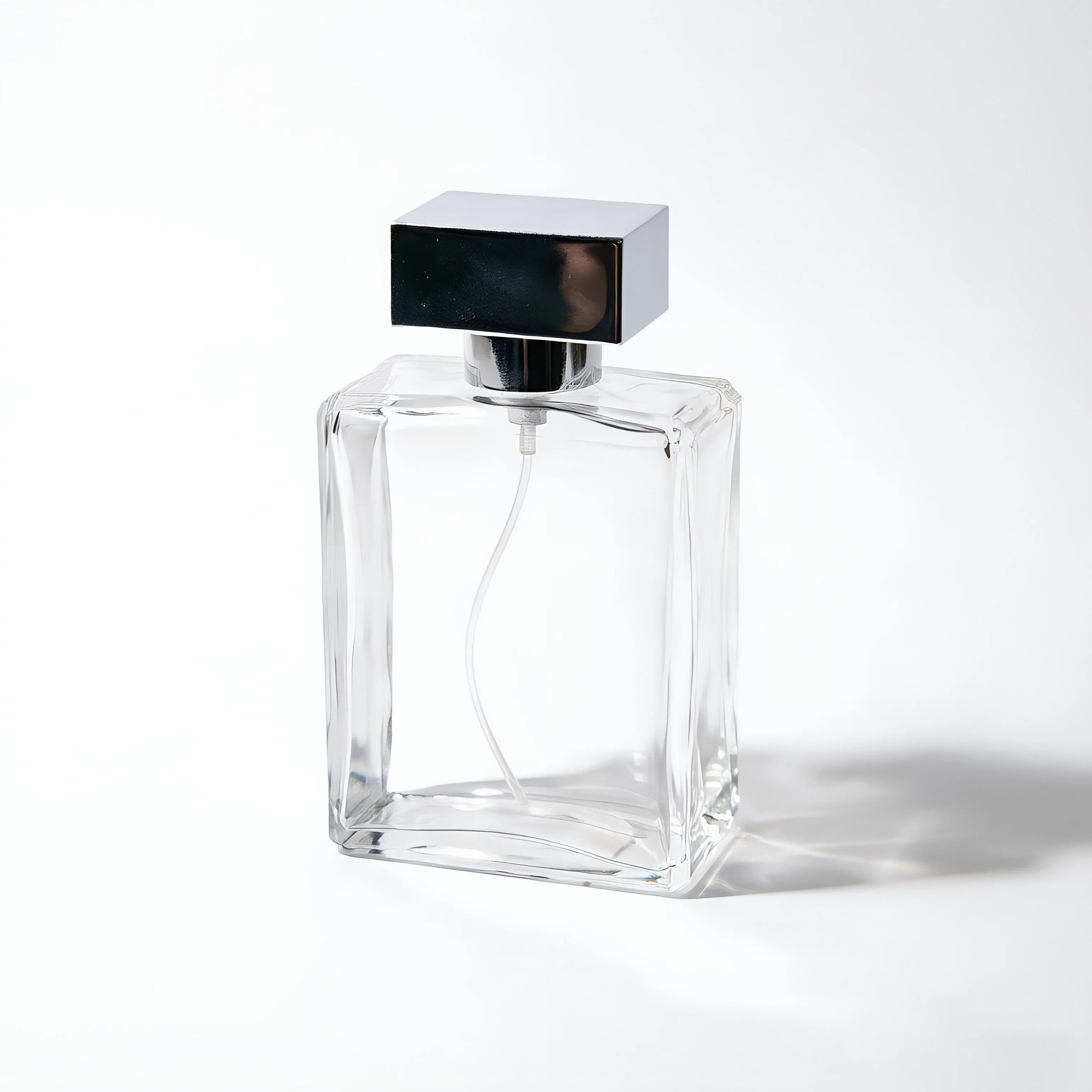lear Square Glass 香水ボトル 付き Silver Cap 100ml