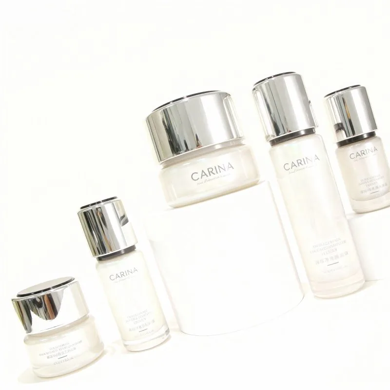 Frascos de vidro cosméticos de vidro dos recipientes 30ml 30g 50g para cosméticos