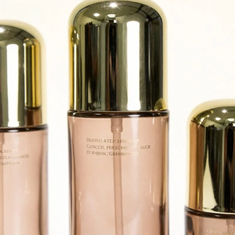 Skincare vazio engarrafa o empacotamento de vidro cosmético de 50ml 100ml