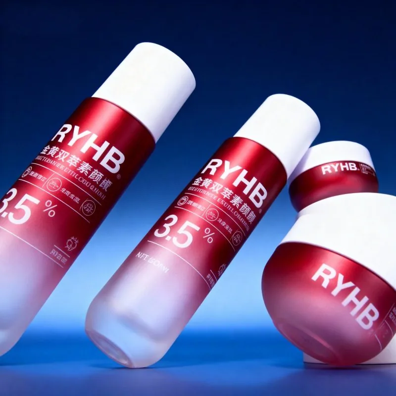 Produto NS005 cosmético que empacota garrafas de vidro de 100ml 120ml para Skincare