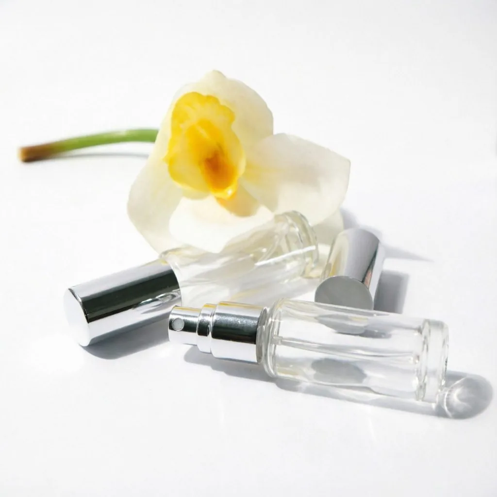 Mini Square Glass parfüm şişesi with Silver Spray Pump 5ml 8ml 15ml 30ml