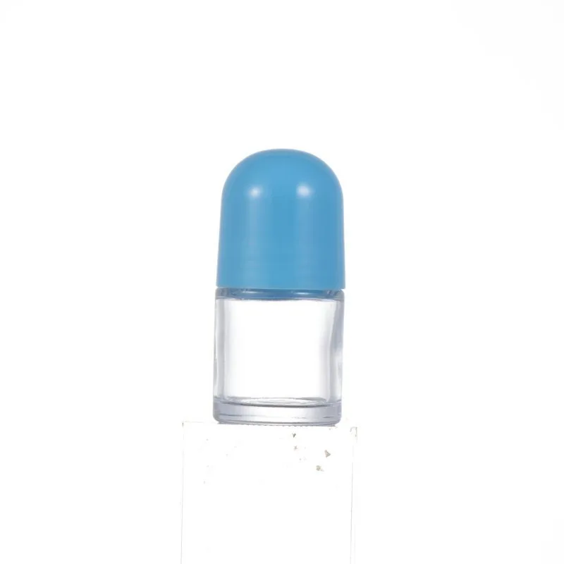 Ball bearing bottle cap 25ml 30ml 50ml antiperspirant deodorant lotion glass bottle