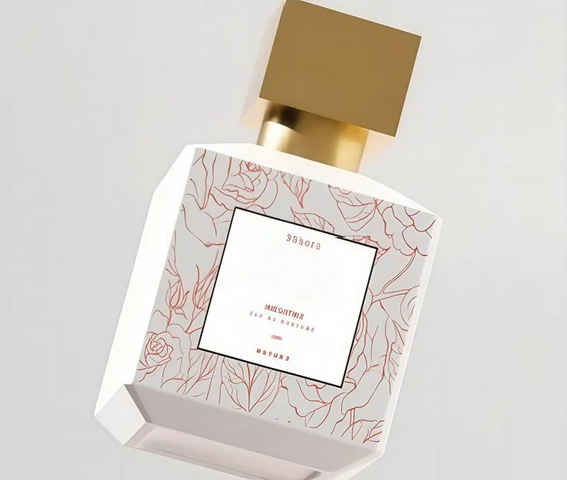 Frasco de perfume quadrado recarregável
