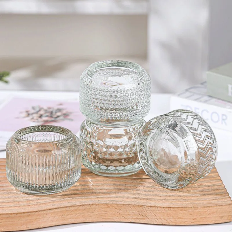 Modern minimalist transparent candle holder