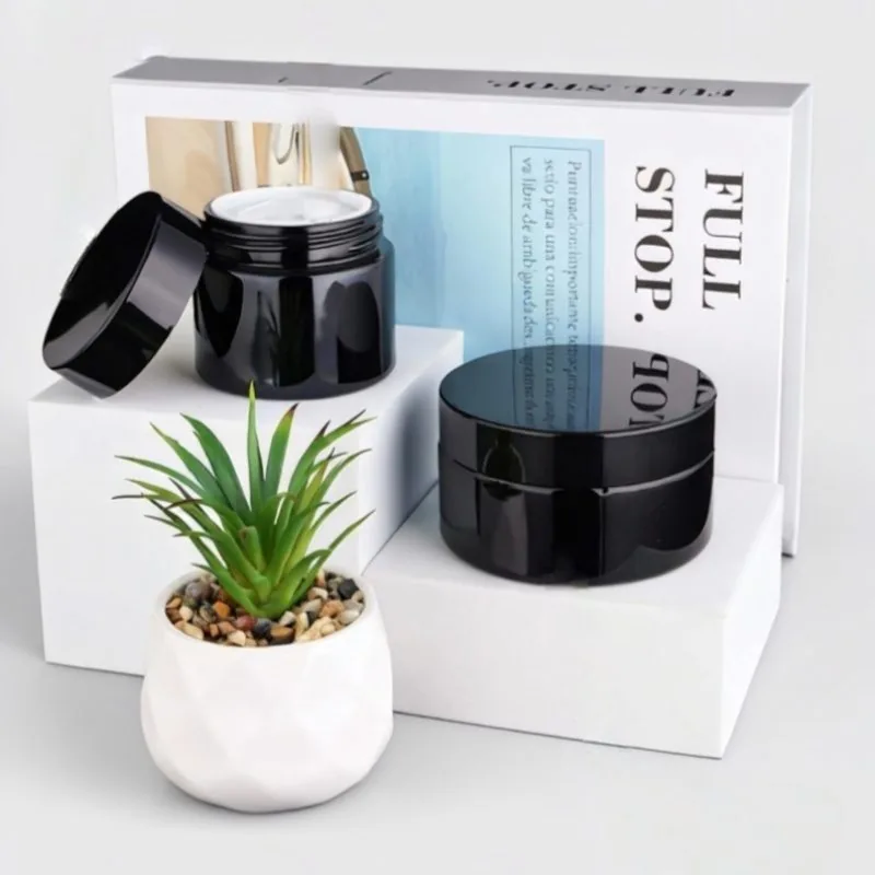 Black cream bottle series,  High-Quality Cosmetic Packaging 60g, 100g