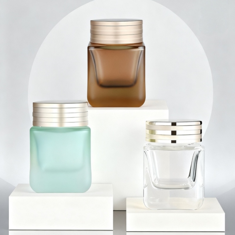 50g Square-shaped thick-bottomed cream bottle