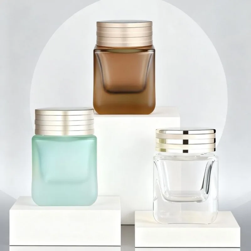 50g Square-shaped thick-bottomed cream bottle