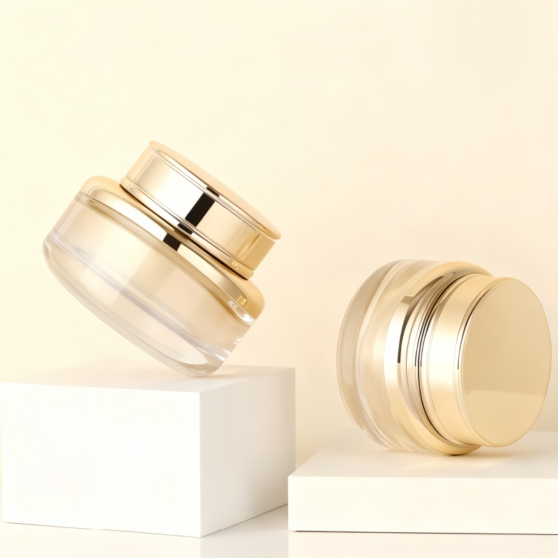 30g 50g flat-bottom cream bottle series with lids