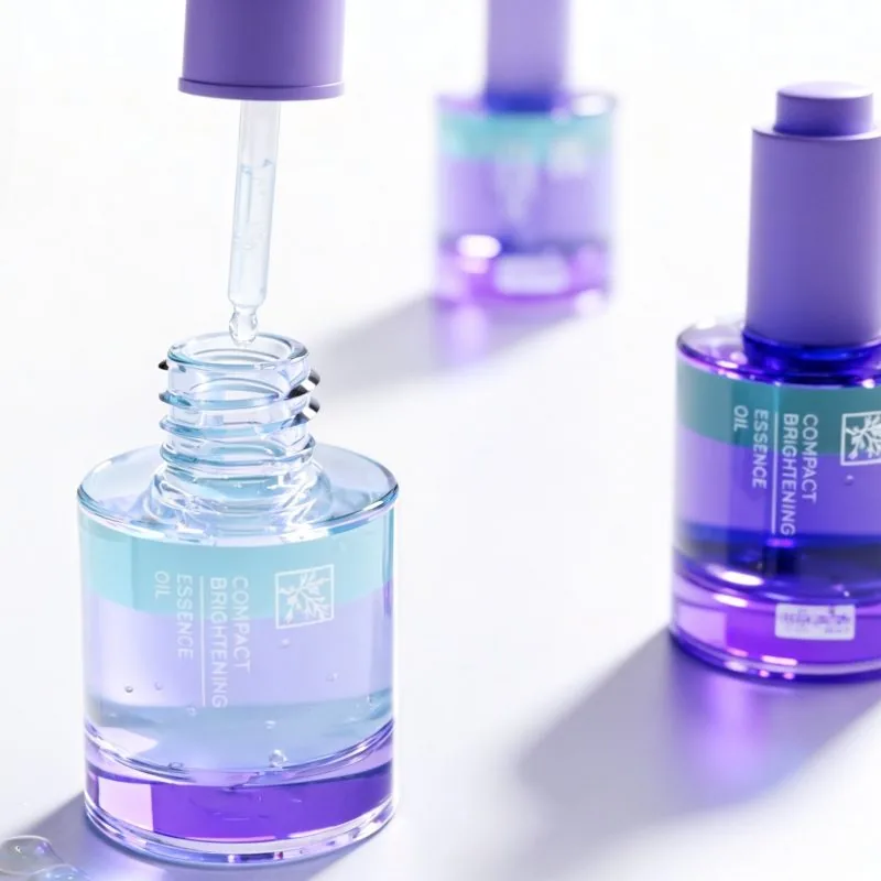 15ml 30ml 50ml silindirik kalın tabanlı aşağıya doğru açılan damlalıklı şişe