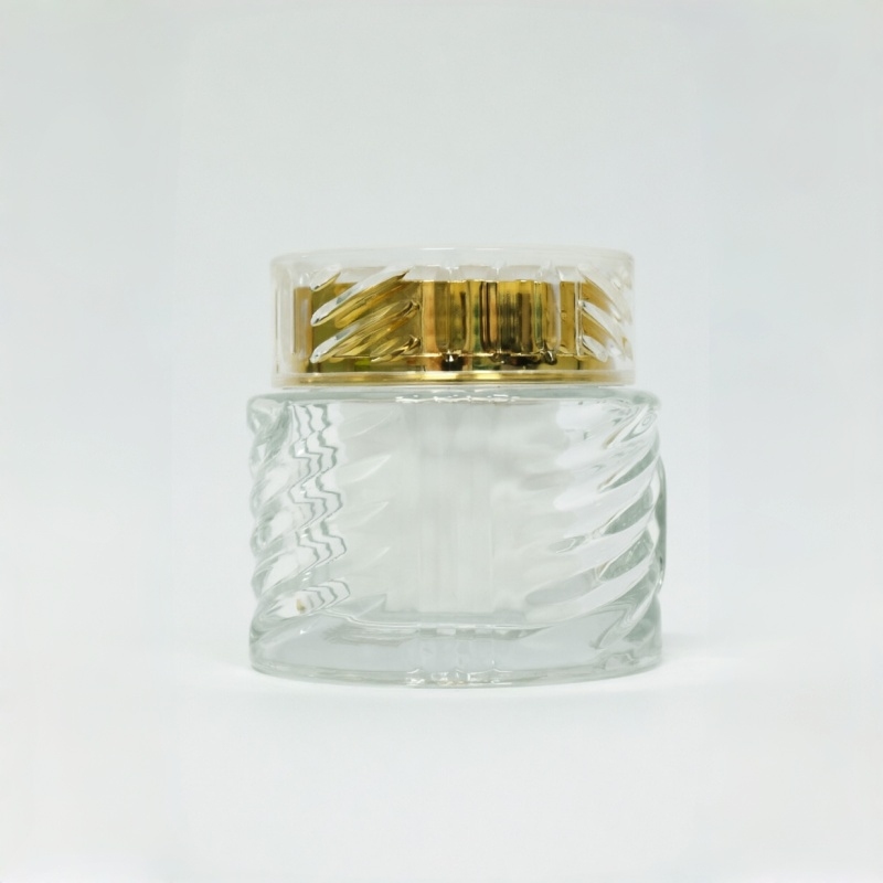 Refillable 50ml Glass Cream Jars for Sustainable Skincare Brands