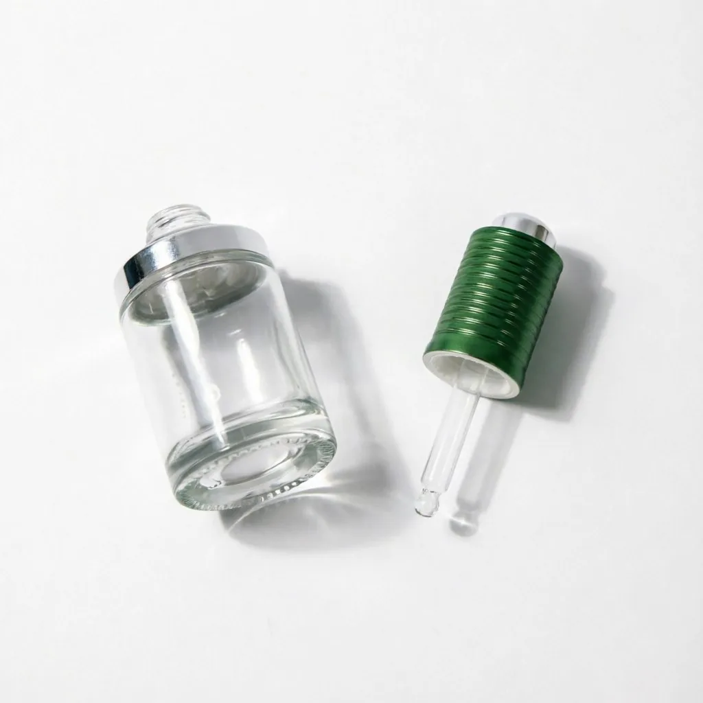Airless Glass Serum Pump şişe