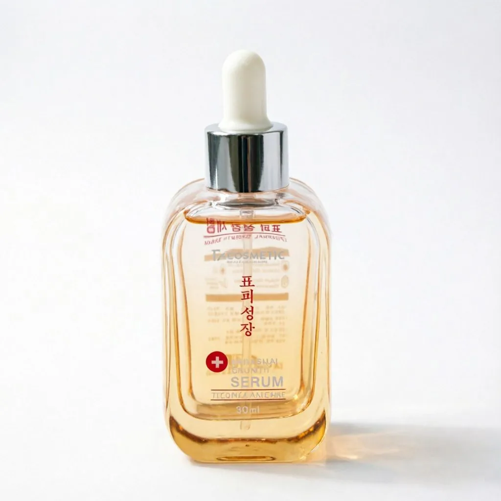 Amber Glass Serum Dropper şişe