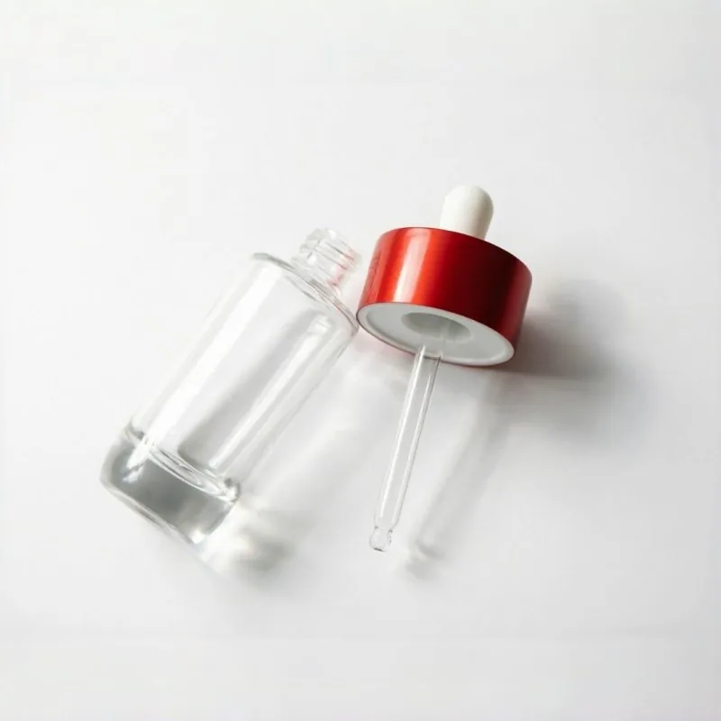 Clear cam damlalıklı şişe with Red Cap