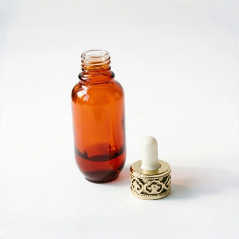Small Amber Essential Oil Bottle
