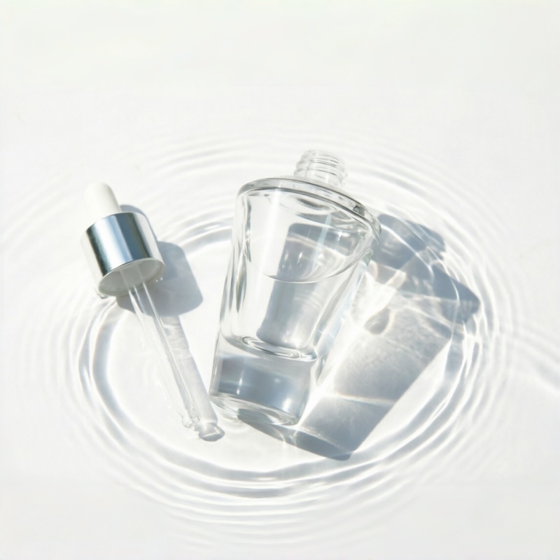 Silver Bottleneck Glass Dropper Bottle 15ml