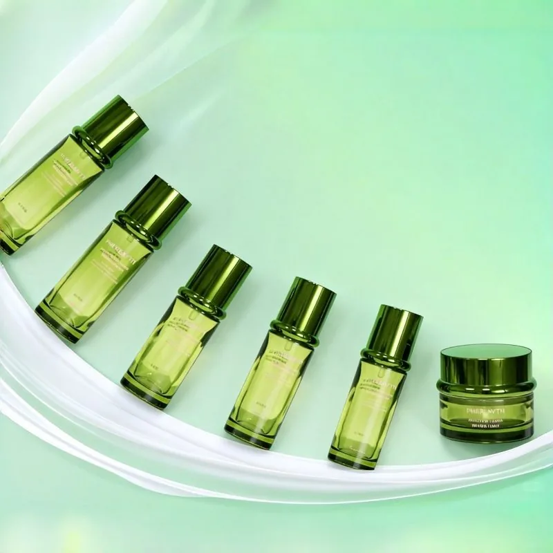 a garrafa 100ml cosmética de vidro que empacota 30g 50g Skincare range o costume