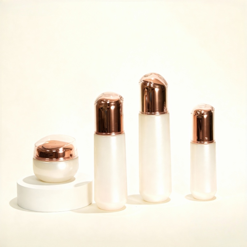 50ml 100ml Wholesale luxury frosted clear cosemtics lotion pump bottle