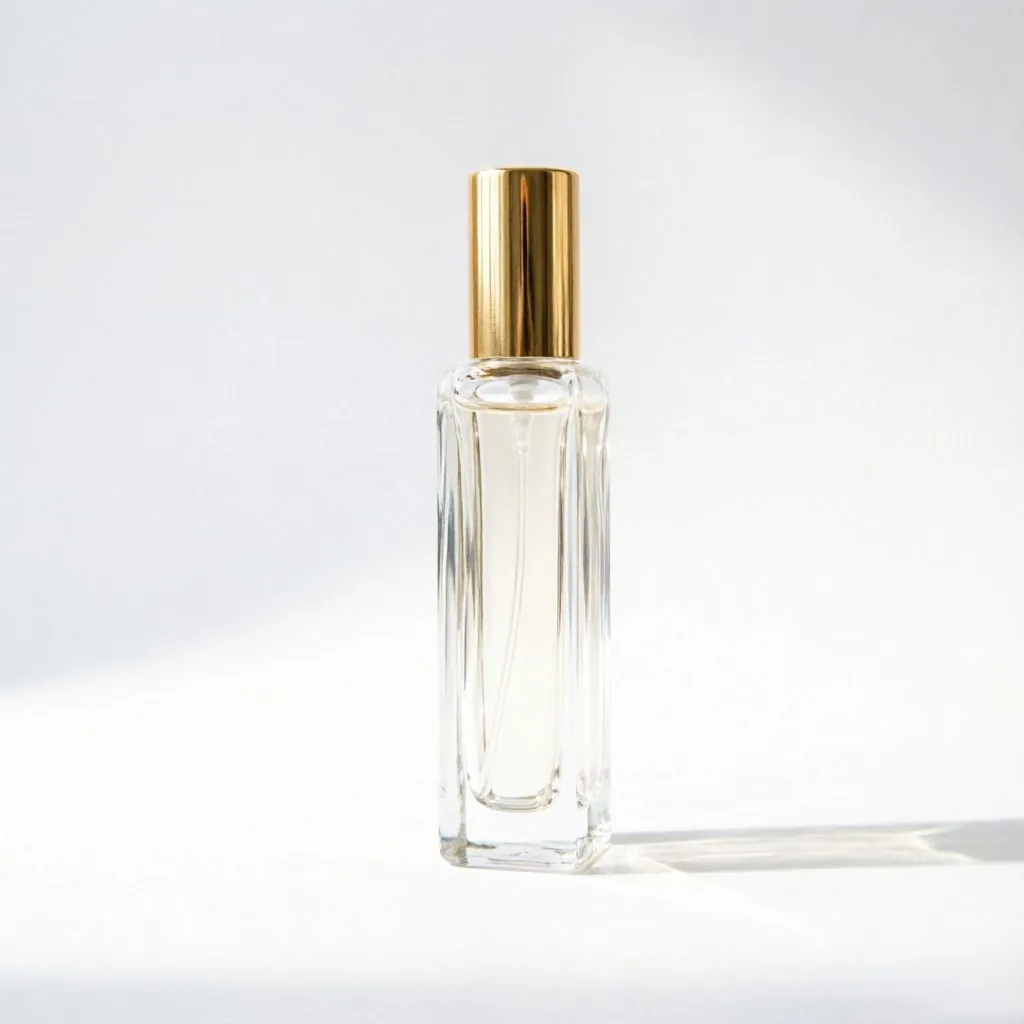 Beveled Rectangular Glass parfüm şişesi with Gold Cap 5ml 8ml 15ml 30ml 50ml