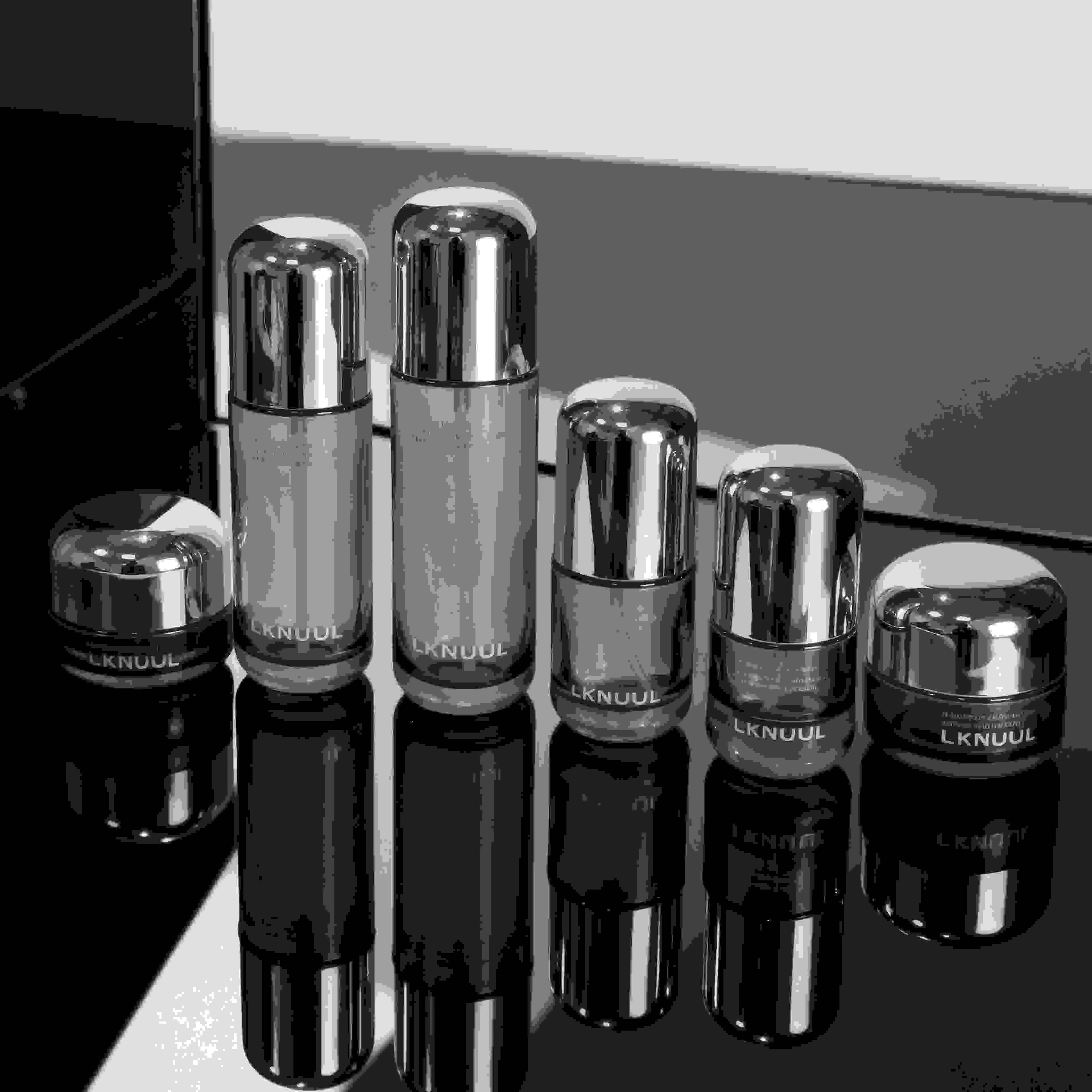 Skincare vazio engarrafa o empacotamento de vidro cosmético de 50ml 100ml