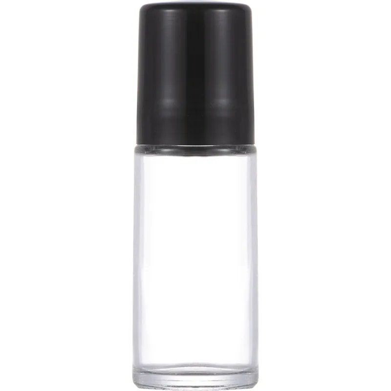 Wholesale 50ml cylindrical glass ball-shaped perfume/deodorant empty bottles