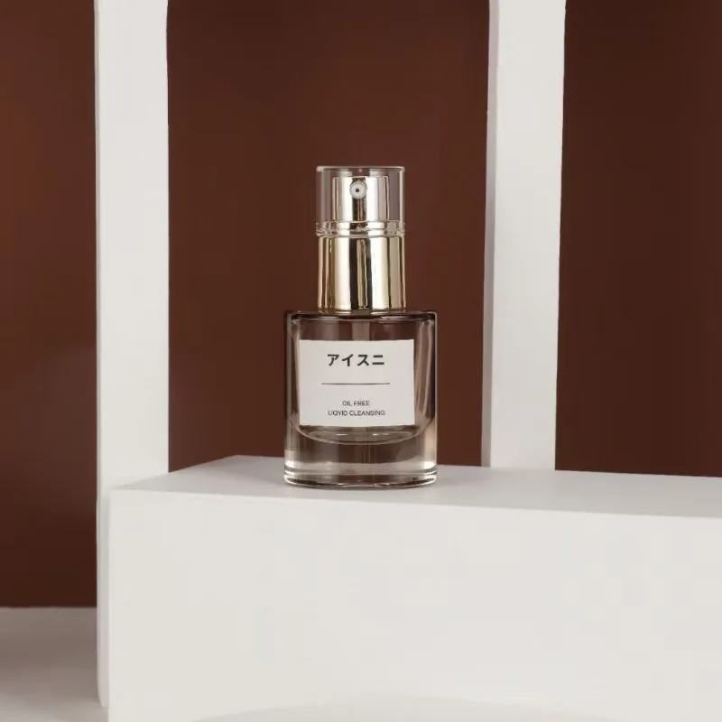 o cosmético vazio de vidro de 50ml 120ml engarrafa o fornecedor de empacotamento do frasco de creme 50g