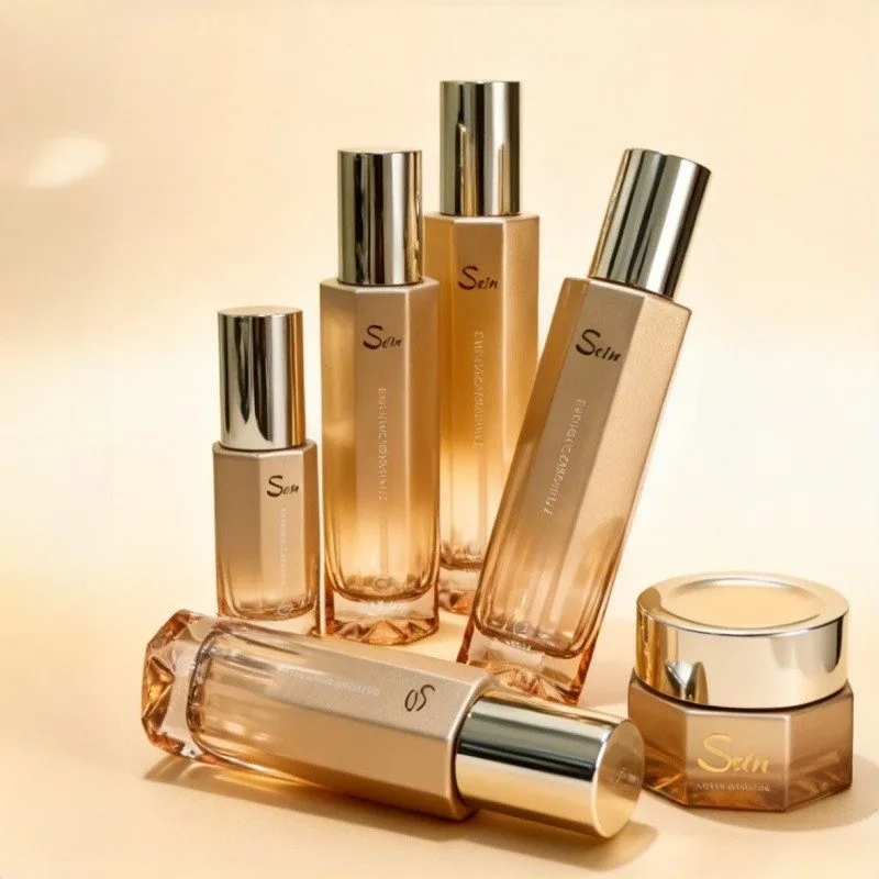 Frasco de embalagem de beleza de luxo 30g 50ml 100ml