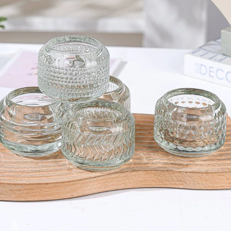 Modern minimalist transparent candle holder