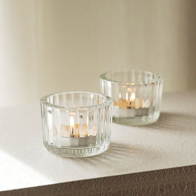 China Hot Selling Refillable Glass Empty Candle Cup Ornament